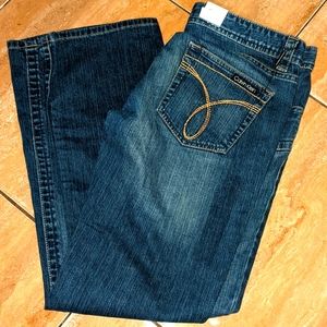 NWT Women's Calvin Klein blue jeans size 12 x 32